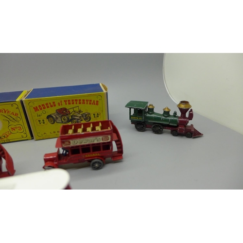 655 - Eleven Matchbox Yesteryear model vehicles, three boxed