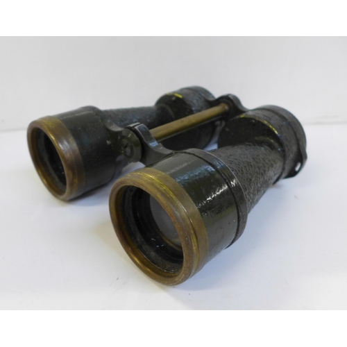 694 - A pair of military binoculars, Bino Prism No 5 Mk 4