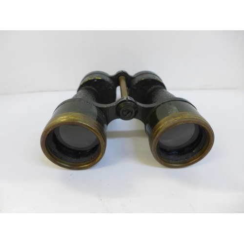 694 - A pair of military binoculars, Bino Prism No 5 Mk 4