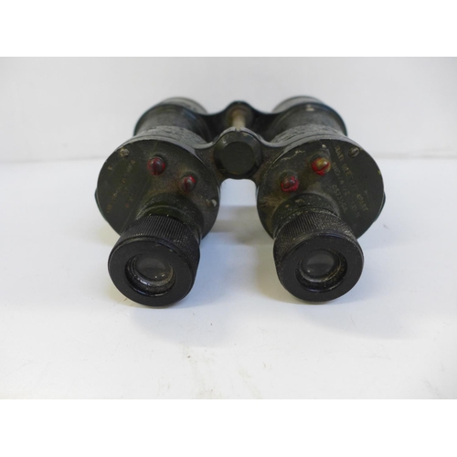 694 - A pair of military binoculars, Bino Prism No 5 Mk 4