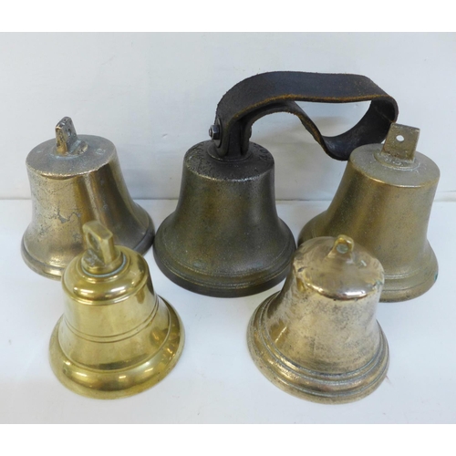 706 - Five brass bells