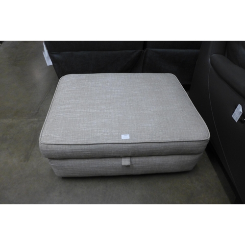 1533 - A taupe upholstered Next Solent storage foot stool