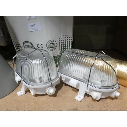 3090 - A quantity of misc. indoor and outdoor lighting * this lot is subject to VAT