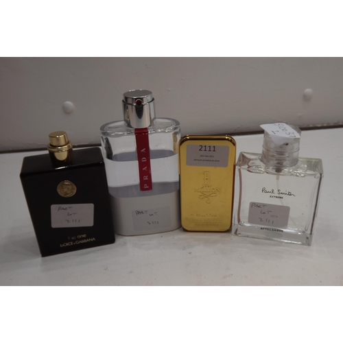 2111 - 4 Bottles of designer perfume