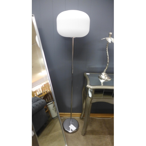 1376 - A white frost floor lamp, H 146cms (2669732)   #