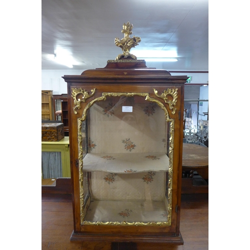 117 - An 18th Century French stained pine and gilt gesso table top cabinet