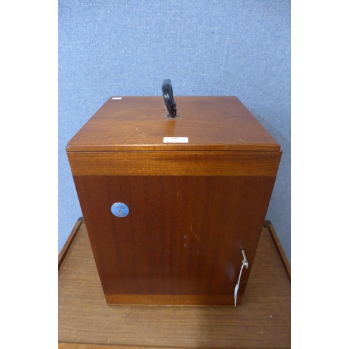 382 - A C. Baker of London mahogany cased microscope