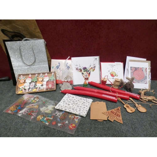 3263 - A quantity of Christmas cards and misc. Christmas items