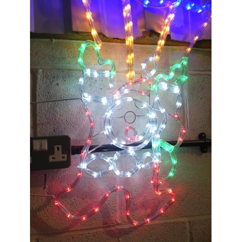 3276 - A Santa illuminated sign