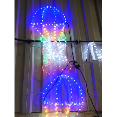 3276 - A Santa illuminated sign