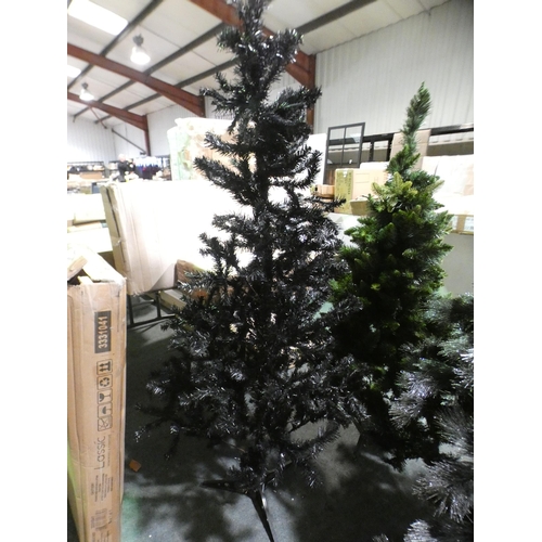 3278 - A black pine artificial Christmas tree (180cm)