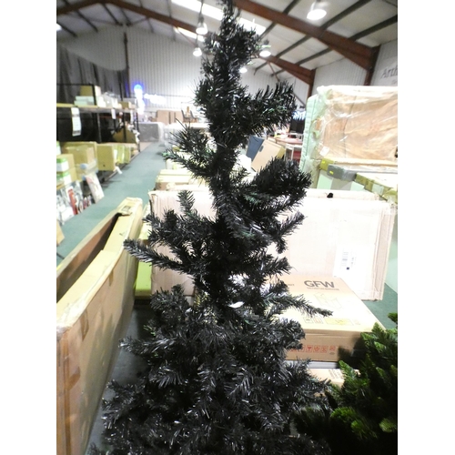 3278 - A black pine artificial Christmas tree (180cm)