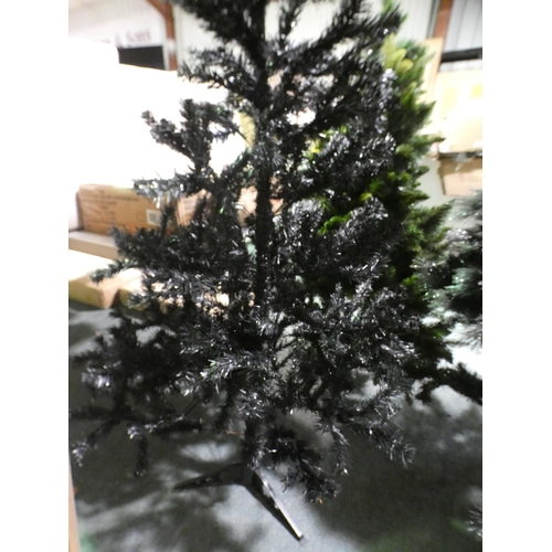 3278 - A black pine artificial Christmas tree (180cm)