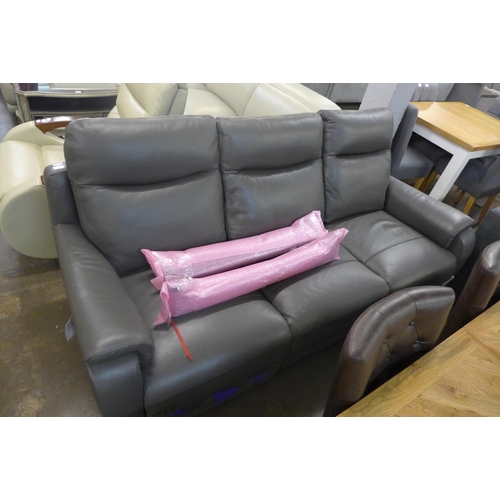 1534 - Barrett Three Seater Leather Power Reclining Sofa, RRP £1333.33 + VAT (4045-21) * This lot is subjec... 