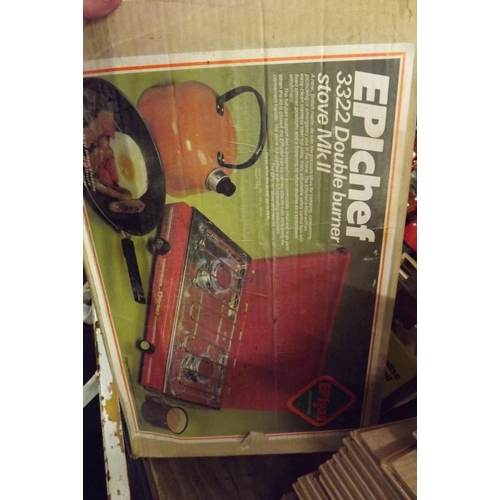 2401 - Epichef double-ring gas-driven camping stove - boxed