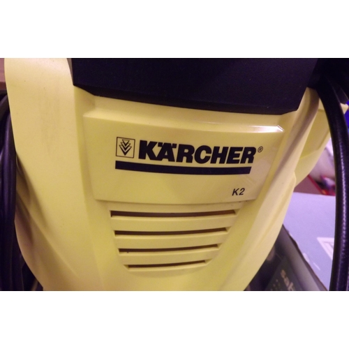 2408 - Karcher K2 jetwash with lance attachments