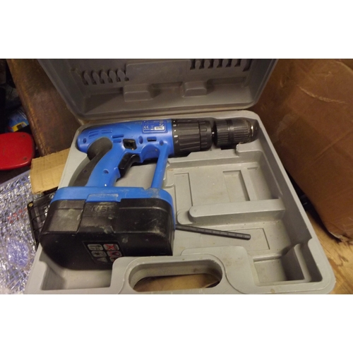 2437 - Clarke hammer drill in case