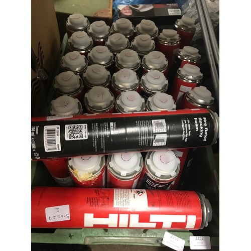 2390 - Approx. 16 cans of fire retardant Hilti CF125-50 insulating foam sealant