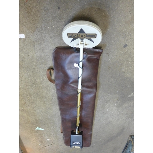 2097 - Fisher M-Scope 1265-X metal detector in leather bag