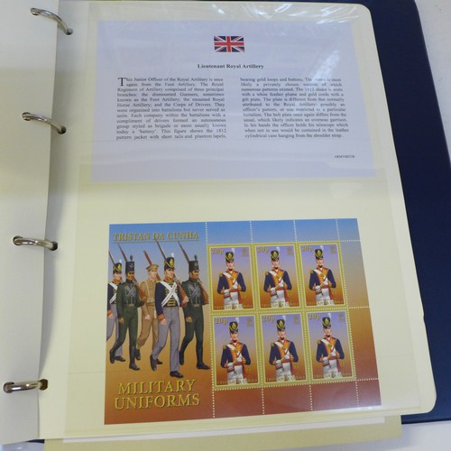 728A - A Royal Mail Channel Tunnel pack, an England FC coin cover, History of British Army Cover Collection... 