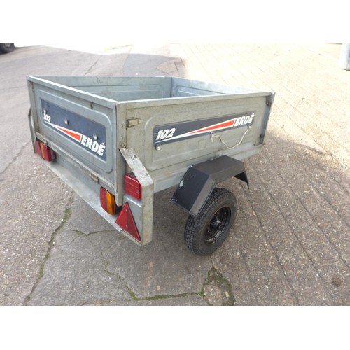 2445 - Erde 102 tipper trailer