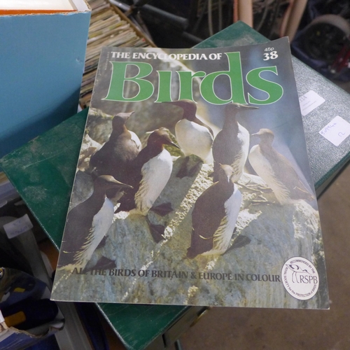 2444 - Collection approx 140 copies of the Encyclopaedia of Birds magazine with Manchester United photo arc... 