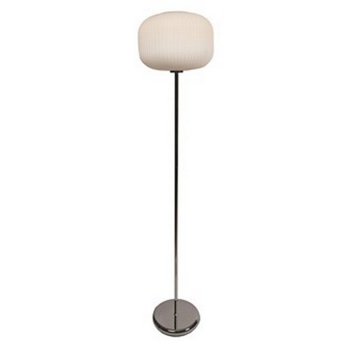 1376 - A white frost floor lamp, H 146cms (2669732)   #