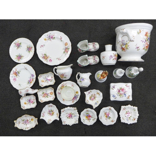 760 - A collection of china including Royal Crown Derby, Hammersley, Paragon, etc.