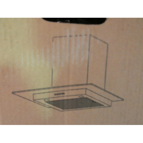 3071 - CDA Flat Glass Chimney Cooker Hood (H640xW700xD500) - model:- ECN72SS, RRP £157.50 inc. VAT * This l... 