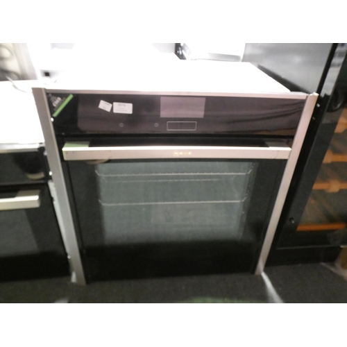 3074 - Neff N70 Stainless Steel Slide & Hide Single Multifunction Pyrolytic Oven (H595xW596xD548) - model:-... 