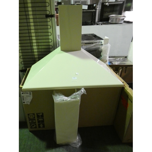 3078 - Smeg cooker hood - cream * This lot is subject to VAT