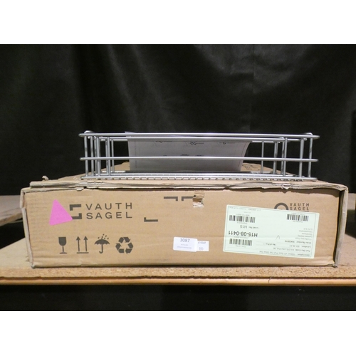 3087 - VS pull out silver base 150mm * This lot is subject to VAT