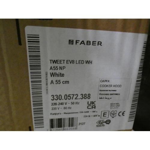 3090 - Faber Tweet Wall Mounted Cooker Hood (H382xW548xD378) - model:- 330.0572.388, RRP £354.17 inc. VAT *... 