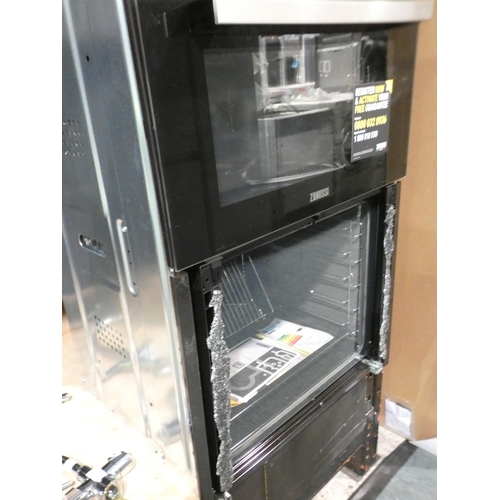 3115 - Zanussi Built In Multifunction Double Oven (H888xW594xD548) - model:- ZOD35802XK, RRP £432.50 inc. V... 