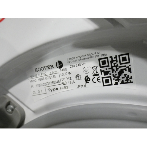 3126 - Hoover Integrated Washing Machine (8kg) (H820xW600xD525) - model:- HBWS 48D1E, RRP £340.83 inc. VAT ... 