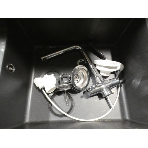 3148 - Crete Composite Black RVS 1.0 Bowl (500x1000) - model:- BL468076, RRP £374.17 inc. VAT * This lot is... 