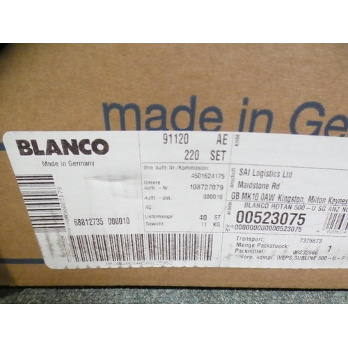 3174 - Mull White Ceramic 1.5  RHD Undermount Bowl (520x600) - model:- BL468489, RRP £415.84 inc. VAT * Thi... 