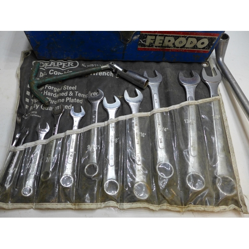 2022 - Steel tin of sockets, spanners & torque wrenches