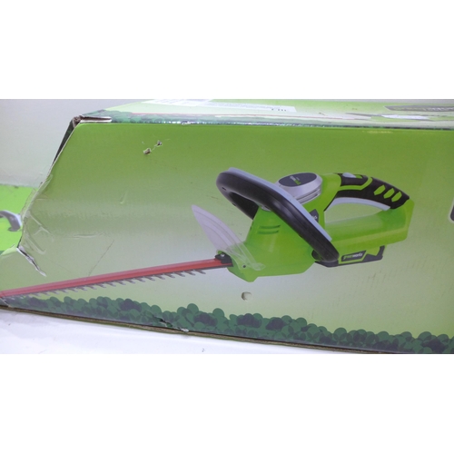 2059 - Atco 240v hedge trimmer & Greenworks cordless hedge cutters - boxed  - W