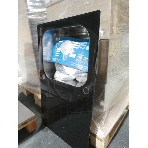 3075 - Alveus Glassix UP10 black kitchen sink - boxed * This lot is subject to VAT