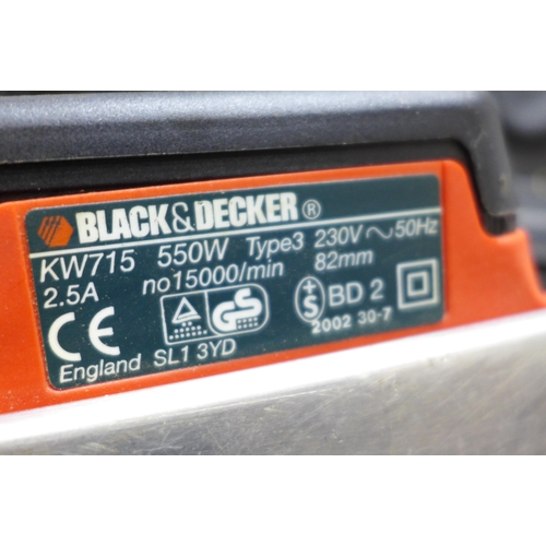2018 - Black & Decker electric 240v plane in case