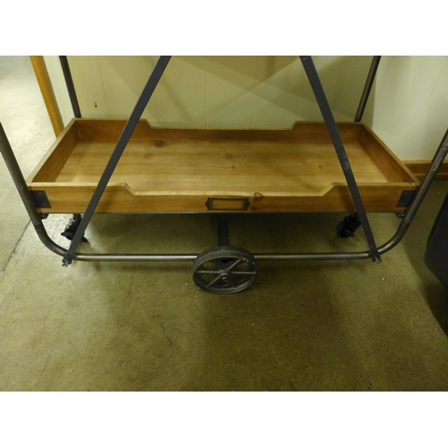 1407 - An industrial style shelving unit, H 146cms x W 73cms (654089)   #