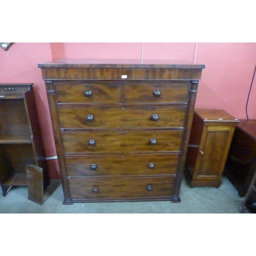 28 - A Victorian mahogany chest of drawers