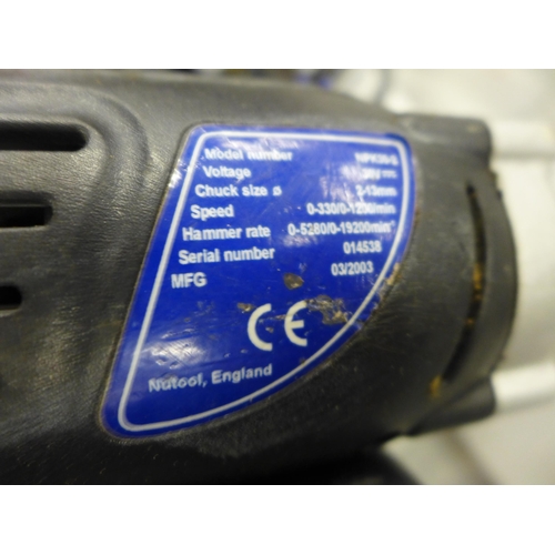 2019 - NuTool 30V cordless drill with batteries and charger in case