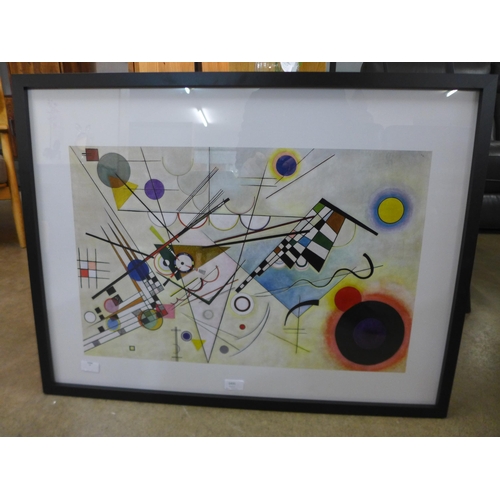 1435 - A Wassily Kandinsky, Composition VIII framed print, 60 x 80 (PPR5125021)   #