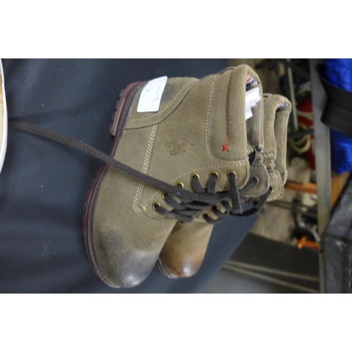 2239 - 5 Pairs of assorted Polo Association genuine leather shoes, mixed sizes and styles