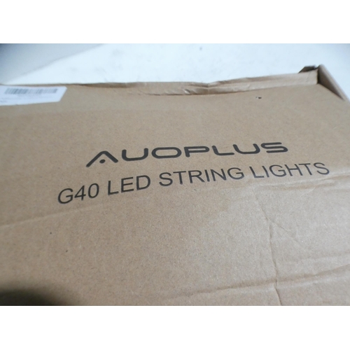 3069 - Auoplus G40 LED string lights-powered/waterproof