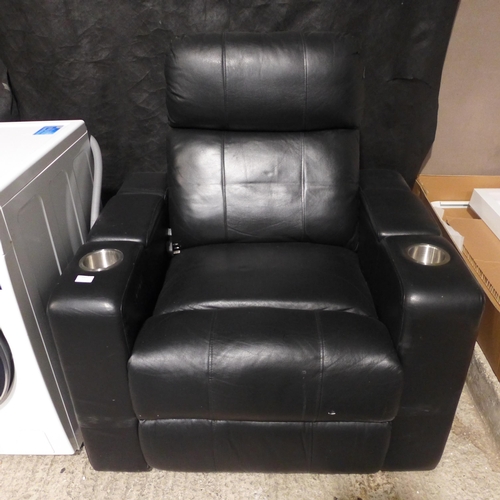 3577 - Bradley Leather Recliner With Headrest (model:- DR-1348486), RRP £399.99 + VAT (242-225) * This lot ... 