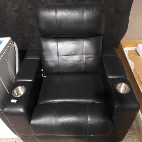 3577 - Bradley Leather Recliner With Headrest (model:- DR-1348486), RRP £399.99 + VAT (242-225) * This lot ... 