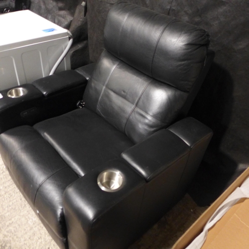 3577 - Bradley Leather Recliner With Headrest (model:- DR-1348486), RRP £399.99 + VAT (242-225) * This lot ... 